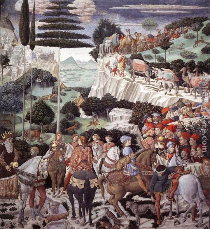 Benozzo di Lese di Sandro Gozzoli Procession of the Oldest King (west wall)